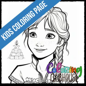 Princess Anna: Free Frozen Coloring Page