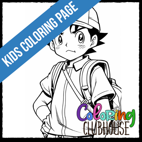 ash and pikachu coloring pages