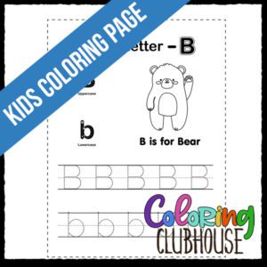 [B] Letter Tracing Activity Sheet