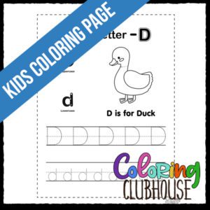 [D] Letter Tracing Activity Sheet