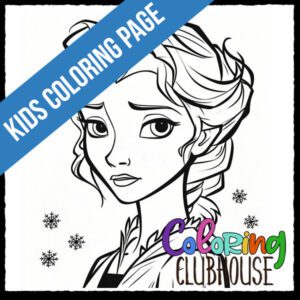 Princess Elsa: Frozen Coloring Page