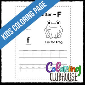 [F] Letter Tracing Activity Sheet