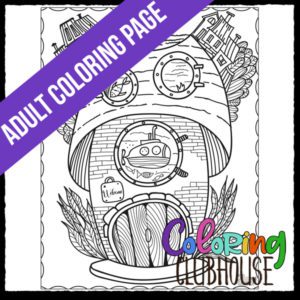 Fairy Town Coloring Page