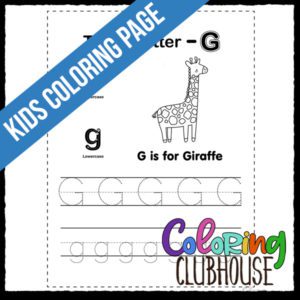 [G] Letter Tracing Alphabet Activity Sheet