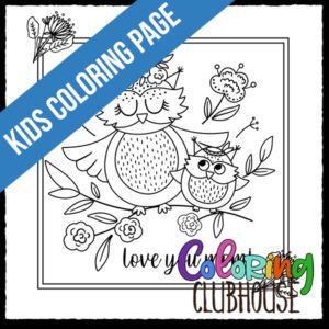 Love You Mom Coloring Page