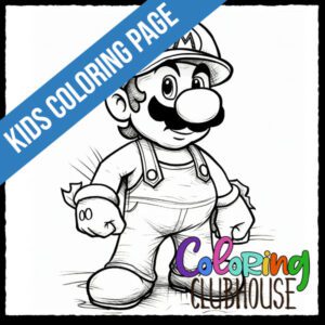 Free Mario Coloring Page: Printable PDF