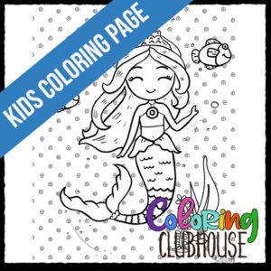 Mermaid Cuties Underwater Coloring Page