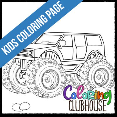 Monster Truck Coloring Page » Coloring Clubhouse