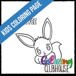 Baby Eevee - Pokemon Coloring Page