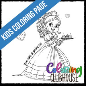 Princess Coloring Page for Girls