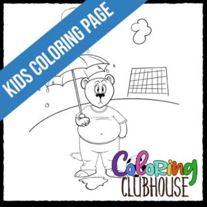 Soccer Bear Coloring Page for Kids - PDF