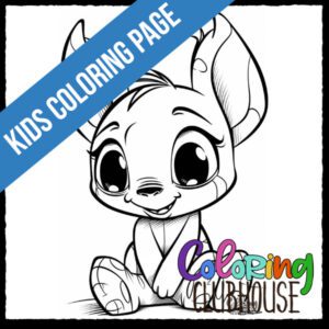 Stitch coloring page PDF-Coloring Clubhouse